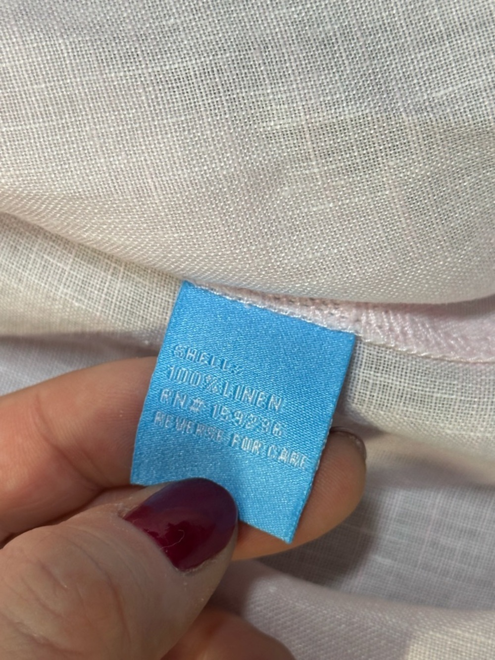 J. McLaughlin Britt Linen Shirt, Button Down, Light Pink - Womens Large - Picture 14 of 14